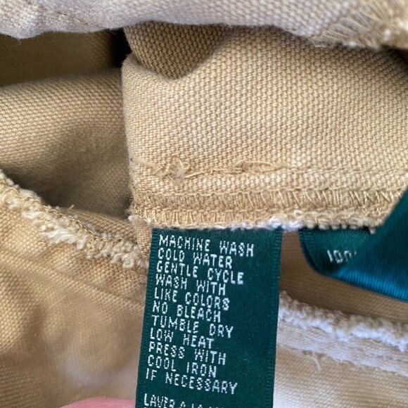 Vtg Lauren Ralph Lauren Womens Canvas Jacket Sz L Button Zip Chore Trucker 90s - Picture 10 of 14